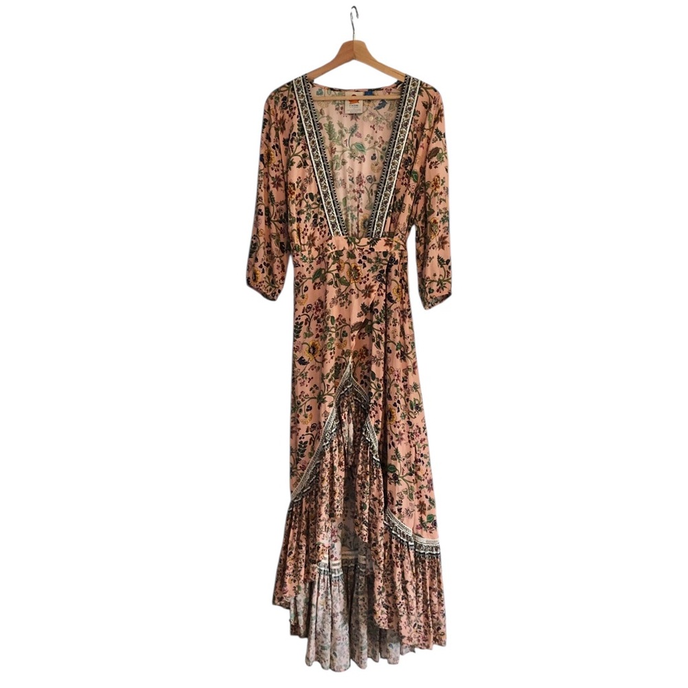 FARM RIO De Janeiro Clara Maxi Floral Wrap Dress